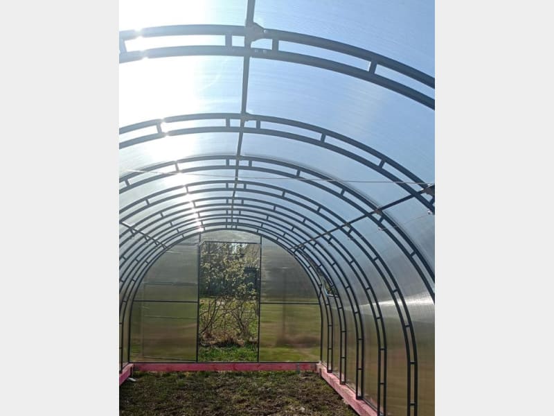 Арочная теплица Кремлевская Цинк 10078