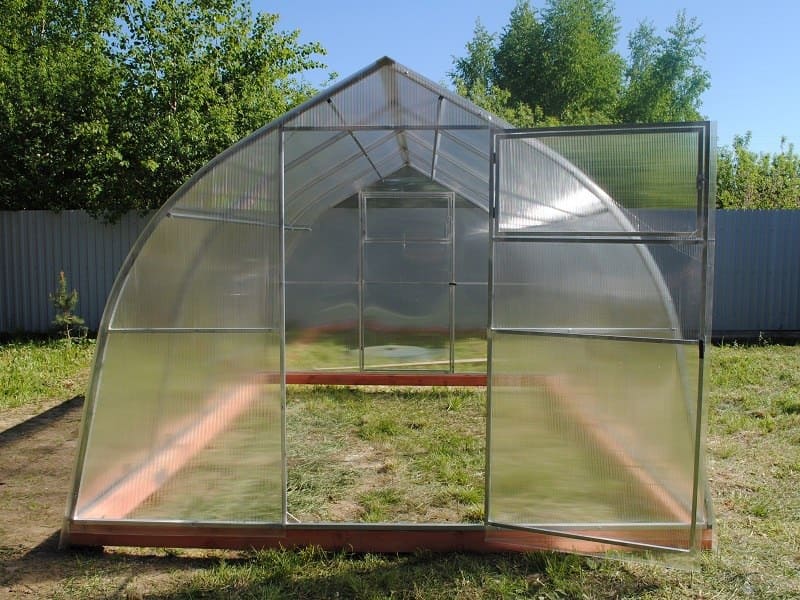 Теплица из поликарбоната Урожай Каплевидная 2513