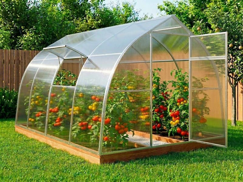 Теплица из поликарбоната Каплевидная 2.5 м